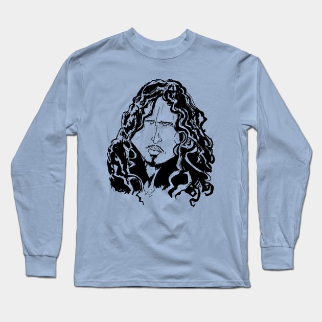 Chris Cornell Long Sleeve T-Shirt by alllk